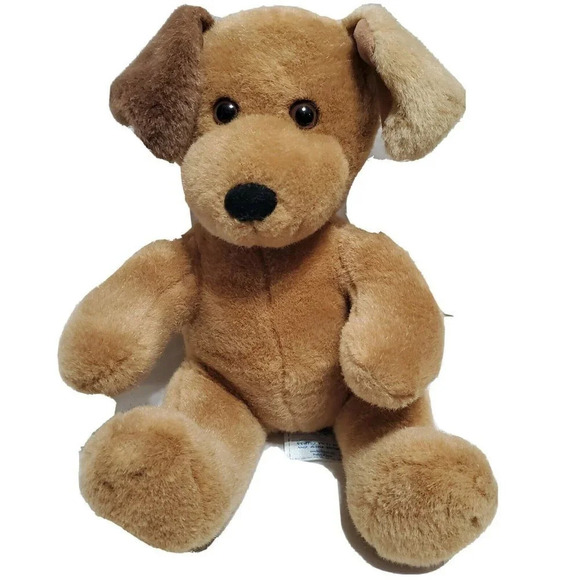 BUILD a Bear Brown Dog Dark Ear 16" Plush Stuffed Toy Retired - Picture 1 of 2